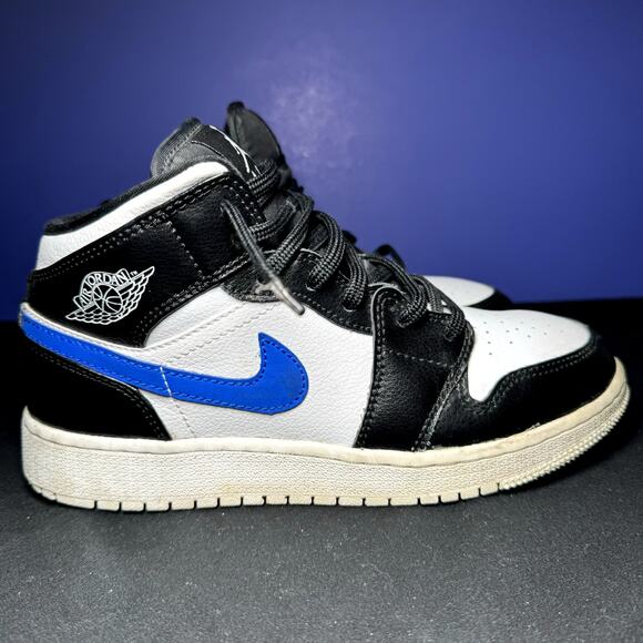 Jordan Other - Size 4.5 - Nike Air Jordan 1 Retro Mid GS Multi-Color Swoosh Men's Shoes